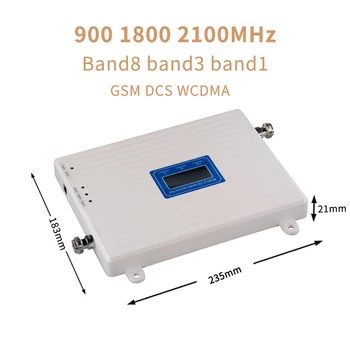 Celulare Amplificator de Semnal Gsm 2g 3g 4g Tri Band Mobil Amplificator de Semnal LTE Celulare Repetor GSM DCS WCDMA 900 1800 2100 Set