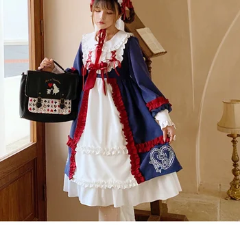 Sweet Lolita op rochie kawaii loli fată drăguță fată de sora Moale costum de Marinar Japonez JK uniformă de Colegiu stil lolita haina