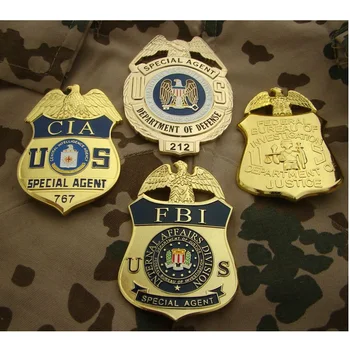 Statele unite, FBI, CIA Insignă de Metal NE Speical Agent 767 45 De Departamentul de Apărare 212 Departamentul de Justiție Insigne de Colecție