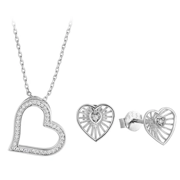 MrUnicorn S925Silver Cadou de Ziua Îndrăgostiților Inima Colier pentru Femei romantic in forma de inima din argint pandantiv clavicula lanț