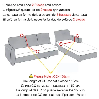 Elastic Acoperă Canapea Pentru Camera de zi Reglabil Geometrice canapele Chaise Acoperă Lounge cu Canapea Canapea de Colt Acoperitoare