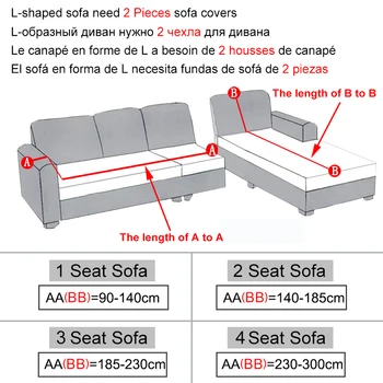 Elastic Acoperă Canapea Pentru Camera de zi Reglabil Geometrice canapele Chaise Acoperă Lounge cu Canapea Canapea de Colt Acoperitoare