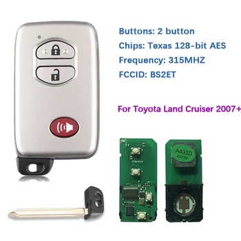 CN007176 Aftemarket 3 Buton Inteligent Toyota Land Cruiser 2007+ Cheie B53EA P1 D4 4D-67 Chip 433MHz 89904-60220 Keyless Go A433
