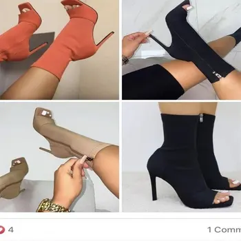 2021Woman Moda Zip Tocuri sex Feminin de Dimensiuni Mari Doamnelor Toamna Pompe de Pantofi pentru Femei Cizme pentru Femei Sexy Peep Toe Glezna Cizme