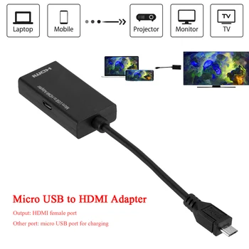 Micro USB 2.0, compatibil HDMI Cablu Adaptor Convertor pentru Samsung HTC LG Telefon Android
