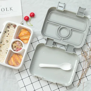 TUUTH cuptor cu Microunde Cutie de Prânz Portabil mai Multe Grile Bento Box pentru Elev de Școală Copiii Copiilor Piese Alimentare Container de Depozitare