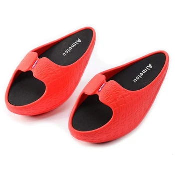 Exercițiu pentru a Pierde in Greutate Picior Subțire se Agită Roșu Net Pantofi pentru Femei Papuci Picior de Sprijin Exercițiu Masaj Fund Gros