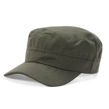 Oamenii Reglabil Simplu Capace De Epocă Stil Army Hat Respirabil Sunproof Casual Culoare Solidă Capac De Înaltă Calitate