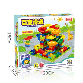 Copii glisați blocuri sunt compatibile cu Lego din plastic, asamblate particule mici de 3-6 ani băieți și fete, jucarii educative