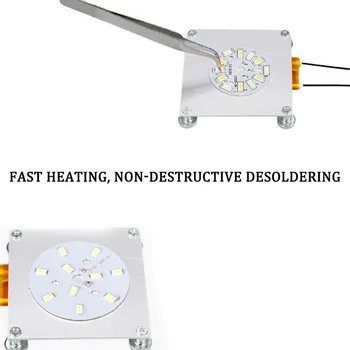 70*70mm Lampă cu LED-uri de Demontare BGA Demolare Chip de Sudare Statie de Lipit Aluminiu PTC IP20 Placă de Încălzire 300W 260 Grade