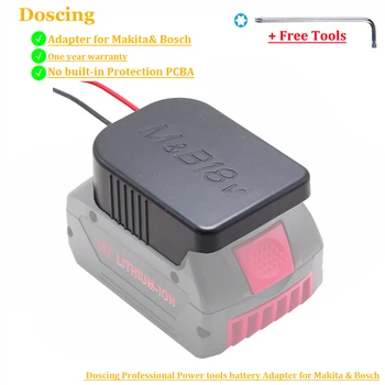 Baterie de Montare Conector Adaptor Dock Titularul 14 awg Fire Pentru Makita Bosch 18V Litiu BL1860 BL1830 BL1850 BL1840 BAT609