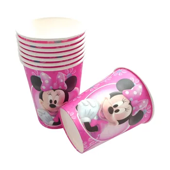Disney Minnie Mouse-petrecerea unu de ani fata de copil favoarea ziua tacamuri de unica folosinta DIY balon Scene de Colectare decor