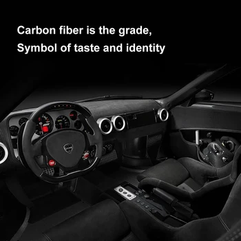 NOUA Masina Autocolant se Potrivesc pentru Audi A5 A4 B8 din Fibra de Carbon Tapiterie Ceașcă Titularul Cadru Decorativ Decal Acoperire Autocolant Auto Accesorii Coafura