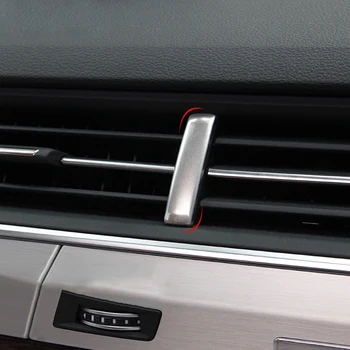 CARMANGO pentru Audi Q7 4M 2016-2020 Accesorii Auto Frontal de Aer de Ventilare Panou Ornamental Cadru Autocolant Acoperire Decorare de Argint Slefuit