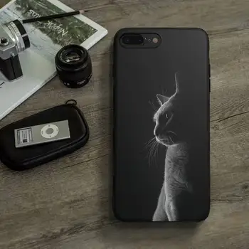 Pisica neagra Holbându-se cu Ochii Pe Caz de Telefon Pentru Samsung S10 S20 Fe Lite S21 S30 ULTRA Plus 5G Fundas de Acoperire Coajă