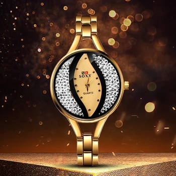 SOXY, Femei de Lux Ceasuri Femei Ceas Cuarț Ceas de mână de Frunze de Designer de Moda Doamnelor Încheietura Ceas reloj mujer relogio feminino