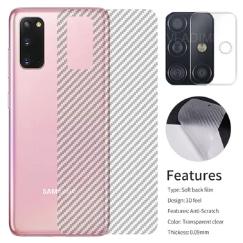 Moale Ceramice Sticla Temperata pentru Samsung Galaxy Note 10 Lite A9 A8 A7 A6 Plus 2018 J6 J8 J4 + Spate Autocolant + Lentilă aparat de Fotografiat de Film
