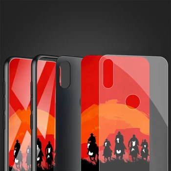 Sticla Caz Pentru Xiaomi Redmi Nota 9 8 10 Pro Max Red Dead Răscumpărări Mi Poco X3 NFC 9 7 8T 9T 10T Telefon Coque Sac