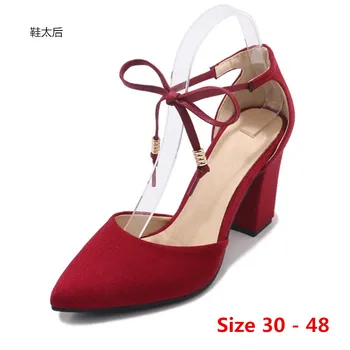 D ' Orsay Tocuri inalte Femei Scarpin Sandale sexy si Damele de pantofi cu Toc Femeie Pompe de Curea Glezna Mici de Dimensiuni Mari 30 - 48
