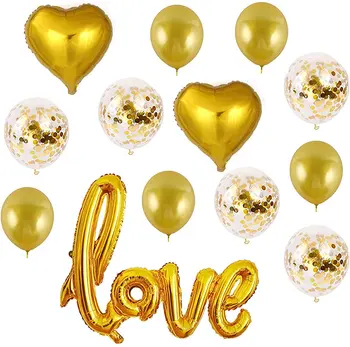 Folie de aluminiu mare dragoste balon balon de dragoste set pentru dragoste romantica de nunta de decorare ziua Îndrăgostiților petrecere de logodnă