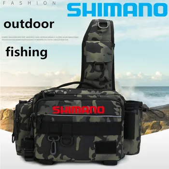 Shimano Multifuncțional De Pescuit Saci Singur Umăr, Crossbody Sac Pachet De Talie Pește Momeli Potrivite Utilitate Depozitare Sac De Pescuit