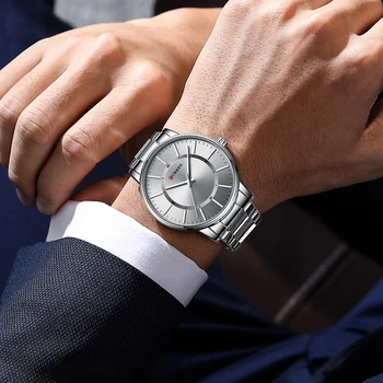 CURREN de Lux pentru Barbati din Oțel Inoxidabil Ceas de Aur Brand de Top de Moda Casual Relogio Masculino Cuarț Om de Afaceri Mens Ceasuri
