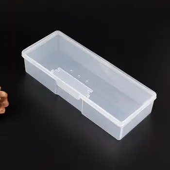 1 BUC de Plastic de Instrumente de Unghii Cutie de Depozitare Unghii Consumabile Scule Cutie de Depozitare Poate Fi Montat Împinge Bare de Nisip Recipient Caz