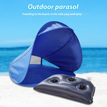 Mini Plaja Cort în aer liber, Mini Umbrele de Vânt Nisip-dovada Umbrelă de Plajă Tent Umbra Cap Cort Umbrela Pentru Plaja Camping