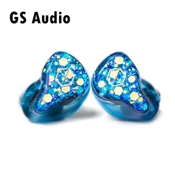 FENGRU GS Audio Blue Magic 1DD+2BA Hibrid Căști HiFi Muzica Monitor Audiofil 2Pin 0.78 mm Căști 8 Core OFC Detașați setul cu Cască