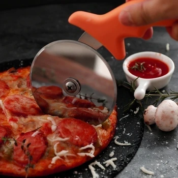 2020 Nou Oțel Inoxidabil Rotunde De Pizza, Cutit De Tort Instrument De Pizza Roata Foarfece Mare Pentru Pizza Aluat Vafe Și Cookie-Uri