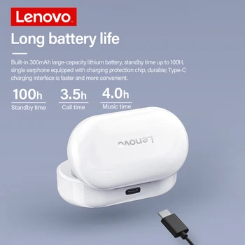 Lenovo HT08 Blutooth Căști Adevărat Wireless Căști Hifi Sunete Sport Căști Stereo Pentru IOS, Android Telefon căști Căști