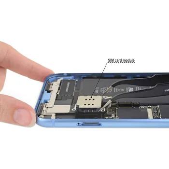 Dual Sim Card Reader Titularul Slot Modulul de Cablu Flex + Sim Tray Pentru iPhone 11