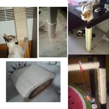 Pawstrip 1/3/5M Sisal Frânghie Pentru Pisici Post Scratching Cat Cadru de Alpinism DIY Jucării Pisica Face Birou de Picioare Obligatoriu Coarda Ascute Gheara