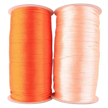 1,5 mm Chineză Nod Rattail Cordon din Satin portocaliu/roz Fir de Nailon Cordoane Împletite Șir de Bijuterii Constatările ștrasuri din Mărgele Frânghie Pentru DIY Meșteșug
