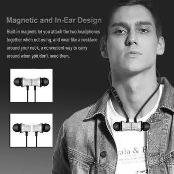 Magnetic Wireless bluetooth pentru Căști XT11 muzica Telefon setul cu cască de Susținere sport Căști Căști cu Microfon Pentru iPhone, Samsung, Xiaomi
