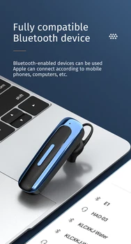 Handsfree Afaceri Bluetooth 5.0 Căști fără Fir, Căști Stereo în Ureche Căști pentru Conducere Călătoresc de Lucru Pentru Iphone