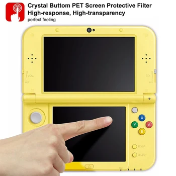 2/6 PC-uri Ecran Protector Pentru Nintendo New 3DS XL LL Sticla Jos animale de COMPANIE Clar Acoperire Completă Joc Consola Film Protector Guard