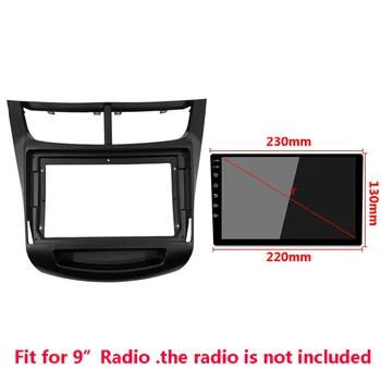 9 inch Radio Auto Kit Cadru Pentru Chevrolet Sail+ Auto Stereo Plastic Montare pe Panou Rama Masca Consola centrala Suport