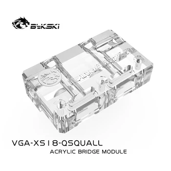 Bykski Formă de L Verticală Podul Modulul Pentru GPU Bloc, VGA Cooler Cap Pătrat de Conectare MOD de Reper, VGA-XS18-QSQUALL