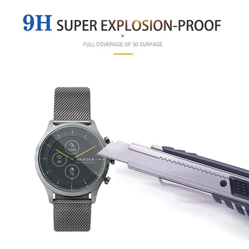 3 Pack pentru Skagen Jorn Hibrid HR Smartwatch Temperat Pahar Ecran Protector 9H Protector Rezistent la zgarieturi Anti-Shatter