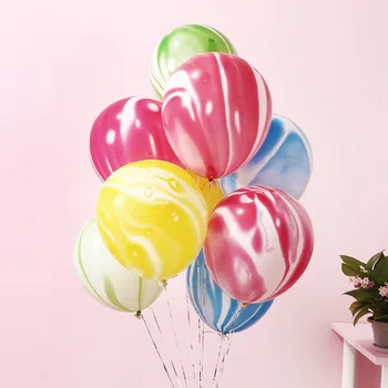Agat Culori Marmură Latex Baloane de Partid 10BUC Gros de 12 țoli Nor Colorat Unda Baloane Copil de Dus Provizii Decor Casa