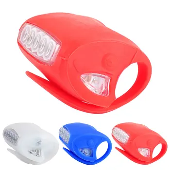 Hot 7 LED-uri de Biciclete din Silicon Față Lampă Spate MTB de Ciclism Montan Lanterna Avertizare de Siguranță Biciclete Lumina MVI-ing