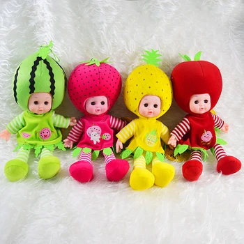 35cm Păpușă Jucărie de Pluș Jucarii Fruit Doll Capsuni Pluș Bumbac Pepene verde Umplute Pandantiv Copii Jucării Pentru Fete Decor