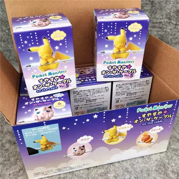 3 CM Anime Pokemon Pikachu Meowth Figura Pokemon Cifre Model de linie de Date Clip Musca Butonul de Încărcare Cablu de Păpuși pentru Copii de Ziua Jucărie