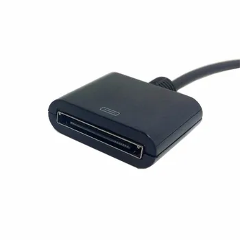 10CM de Andocare 30pin Buchse auf USB 2,0 Weibliche Daten Ladung Kurze Kabel Doc 30P Schwarz & Weiß