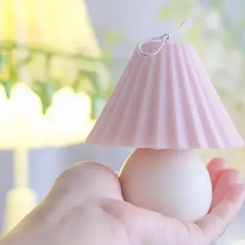 Creative 3d Lampă de Masă în Formă de Lumânare Mucegai Carusel Mucegai Silicon Design coreean Parfum Formă de Sticlă, Matrițe Pentru Lumanare de Luare de Săpun