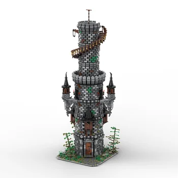 9555 BUC MOC Jucării Joc din Seria de Stradă Oraș Scena Magic Wizard ' s Tower Blocuri de Construcție Modulară Model de Bloc