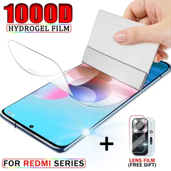 1000D Acoperire Completă Hidrogel Film Pentru Xiaomi Redmi Nota 10 Pro 9 8 7 9 9A 9C Ecran Protector Pentru Redmi Nota 10 Pro Max K40 10X