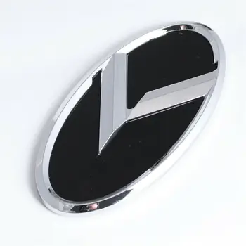 Argintiu Negru Auto Capota Portbagaj Emblema K Insigna Logo-ul KIA K5 FORTE RIO OPTIMA