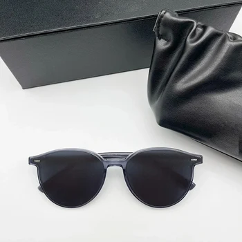 2021 Nou de Înaltă Calitate SLO ochelari de Soare Brand Coreea de BLÂND ochelari de Soare Femei Bărbați Rotund Pentru mici față ochelari de Soare Cu Originalul Caz